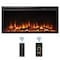 Edendirect 40'' Wall Recessed and Wall Mounted Electric Fireplace Black, Touch Control Panel, Remote Control EF286A - alternate 1
